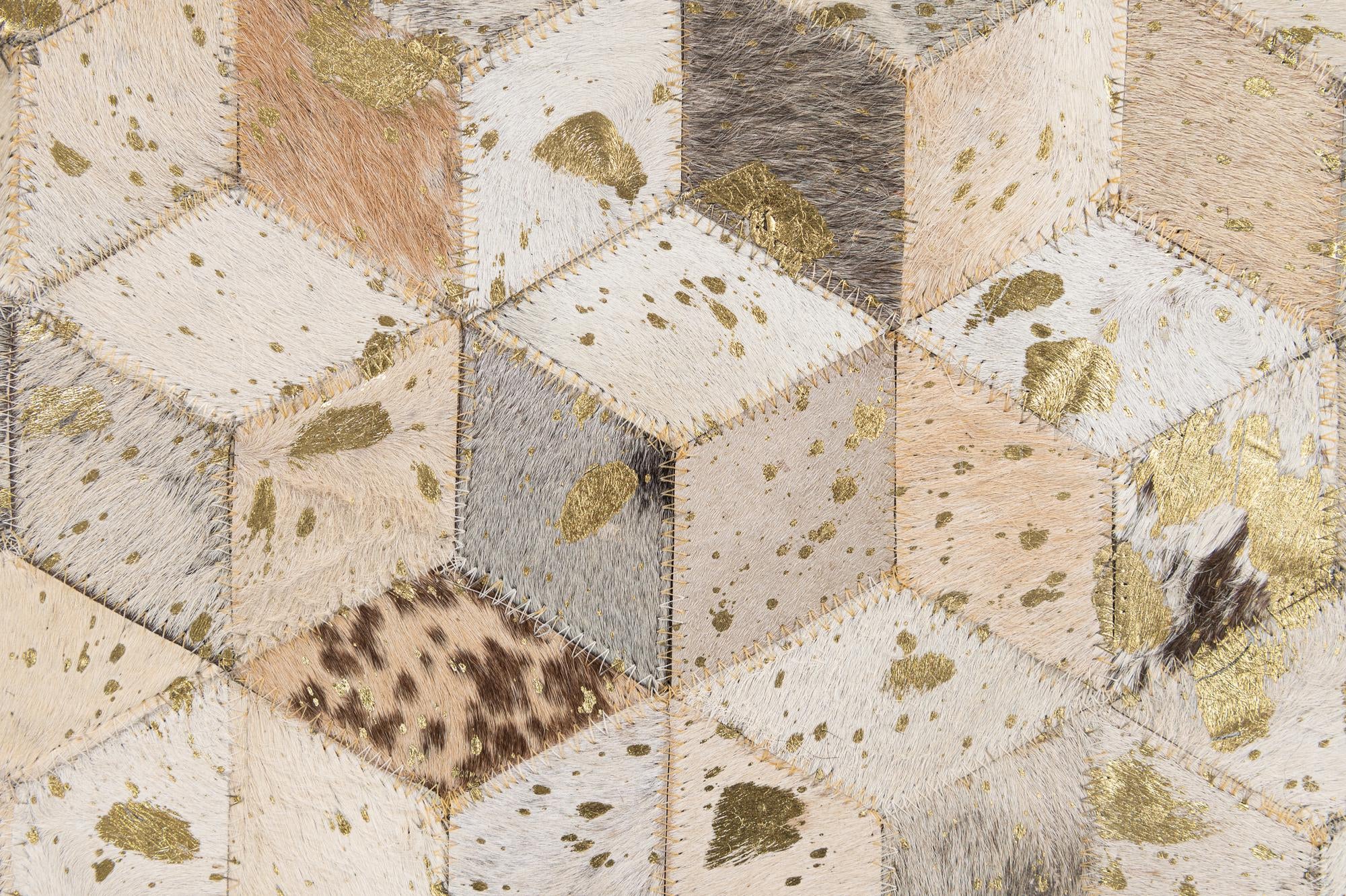 5' x 8' 1 Cowhide - Patchwork Rug