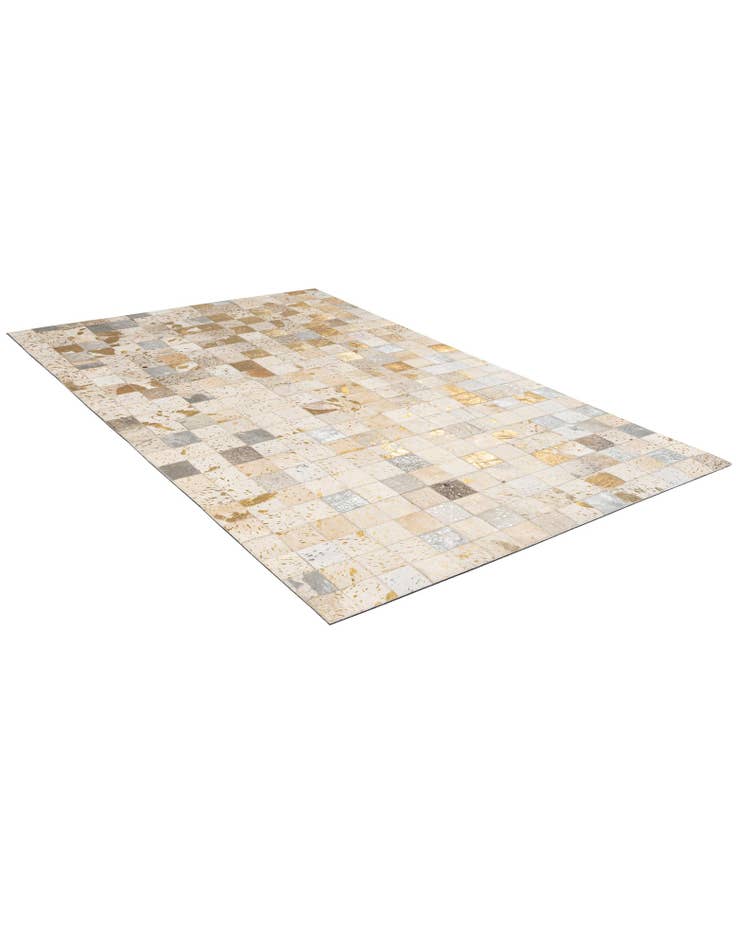 Detail image of 5' x 7' 10 Cowhide - Patchwork Rug