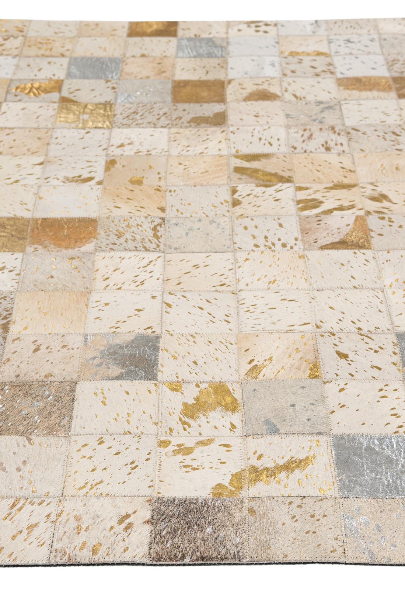 5' x 7' 10 Cowhide - Patchwork Rug