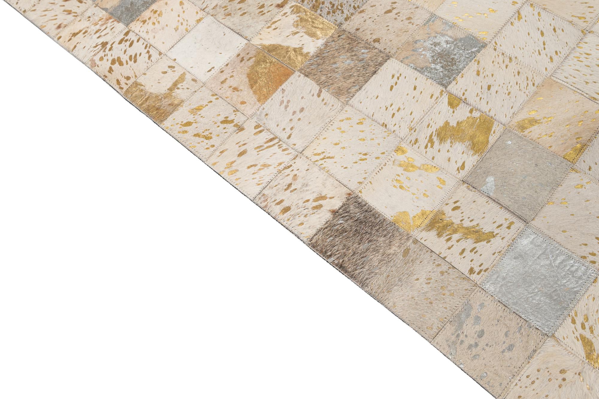 5' x 7' 10 Cowhide - Patchwork Rug
