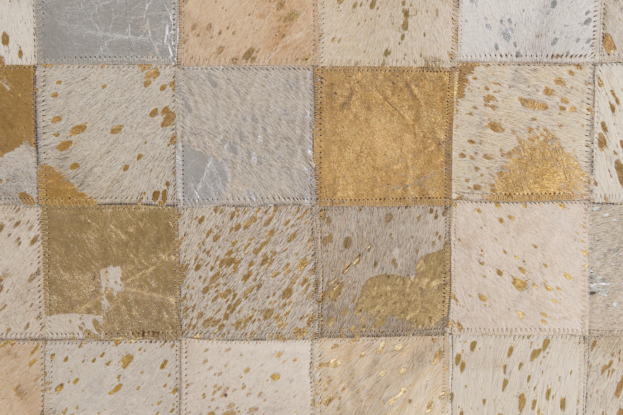 5' x 7' 10 Cowhide - Patchwork Rug