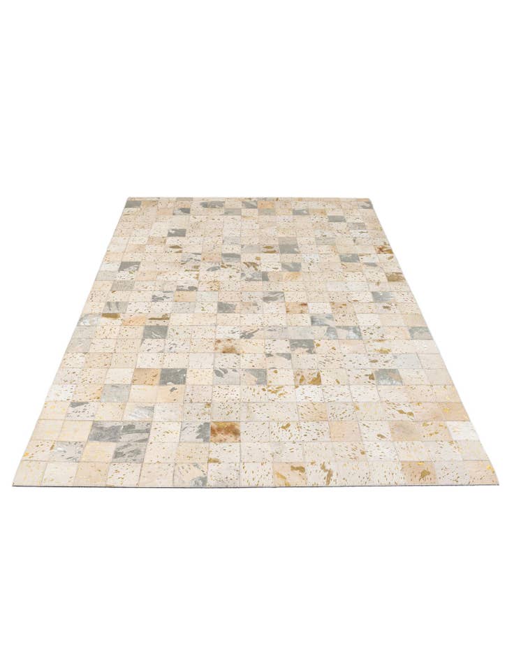 Detail image of 4' 11 x 7' 11 Cowhide - Patchwork Rug