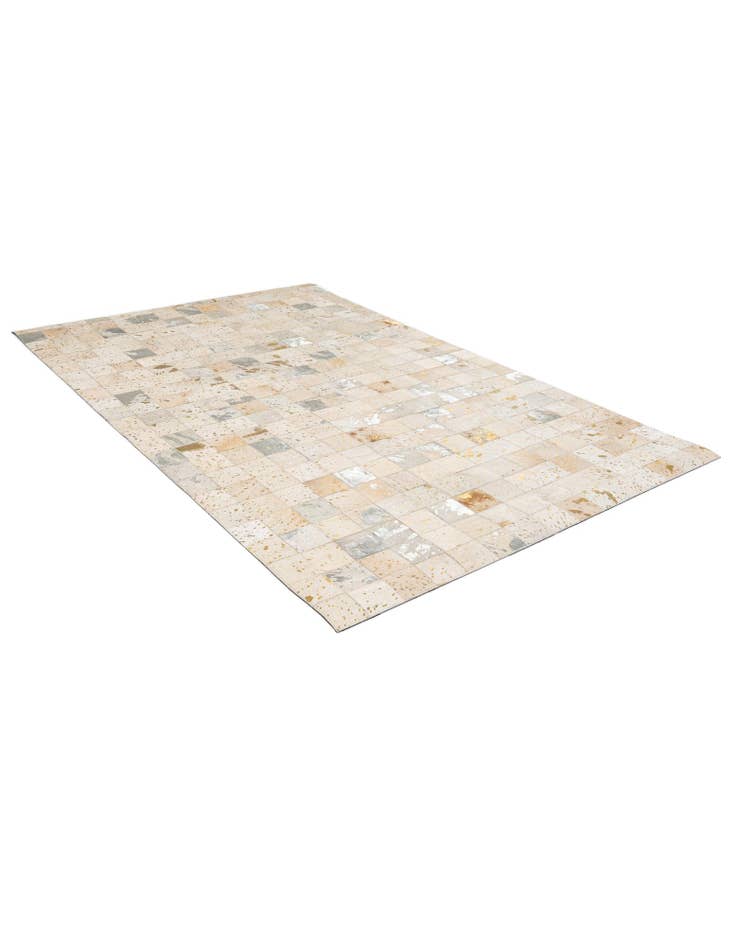 Detail image of 4' 11 x 7' 11 Cowhide - Patchwork Rug