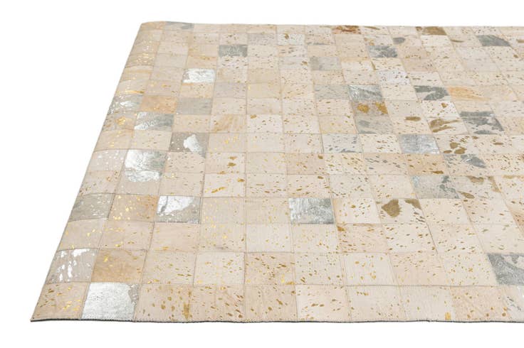 Detail image of 4' 11 x 7' 11 Cowhide - Patchwork Rug