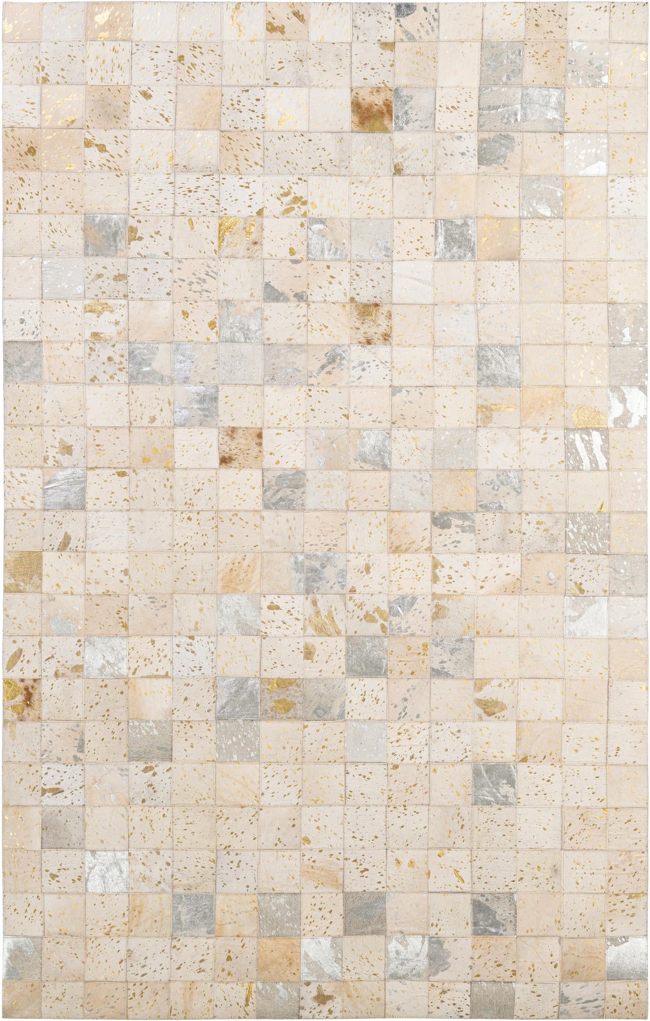 4' 11 x 7' 11 Cowhide - Patchwork Rug