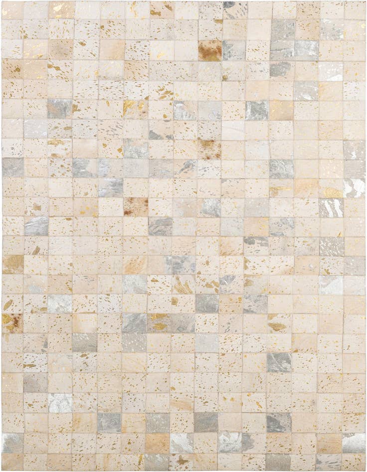 Detail image of 4' 11 x 7' 11 Cowhide - Patchwork Rug