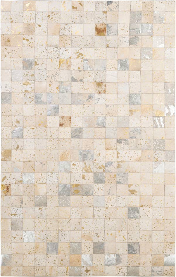Detail image of 4' 11 x 7' 11 Cowhide - Patchwork Rug