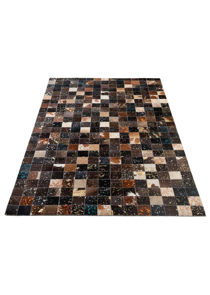 4' 11 x 7' 10 Cowhide - Patchwork Rug
