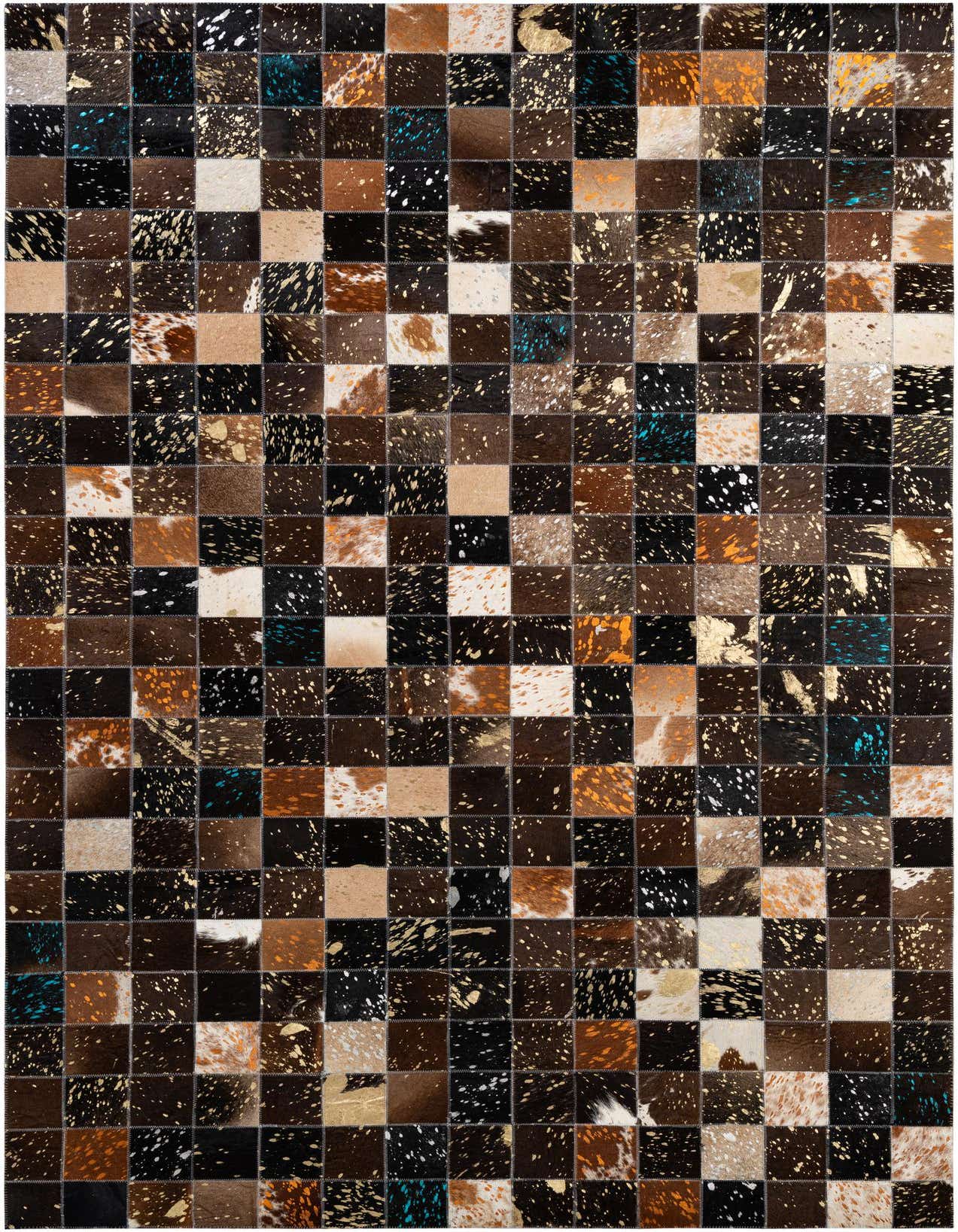 4' 11 x 7' 10 Cowhide - Patchwork Rug