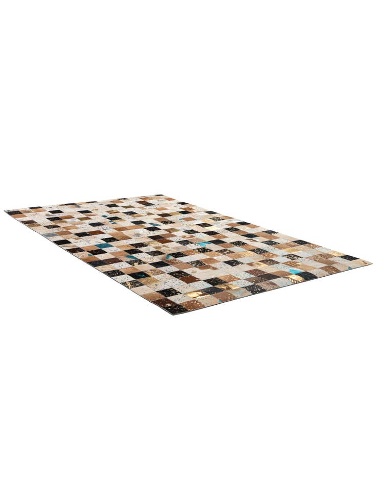 Detail image of 5' x 7' 11 Cowhide - Patchwork Rug