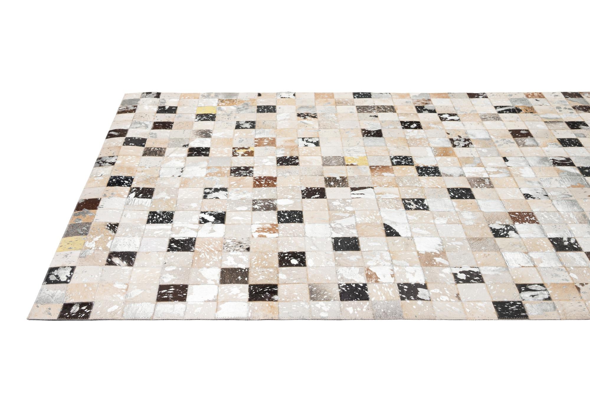 5' 1 x 7' 11 Cowhide - Patchwork Rug