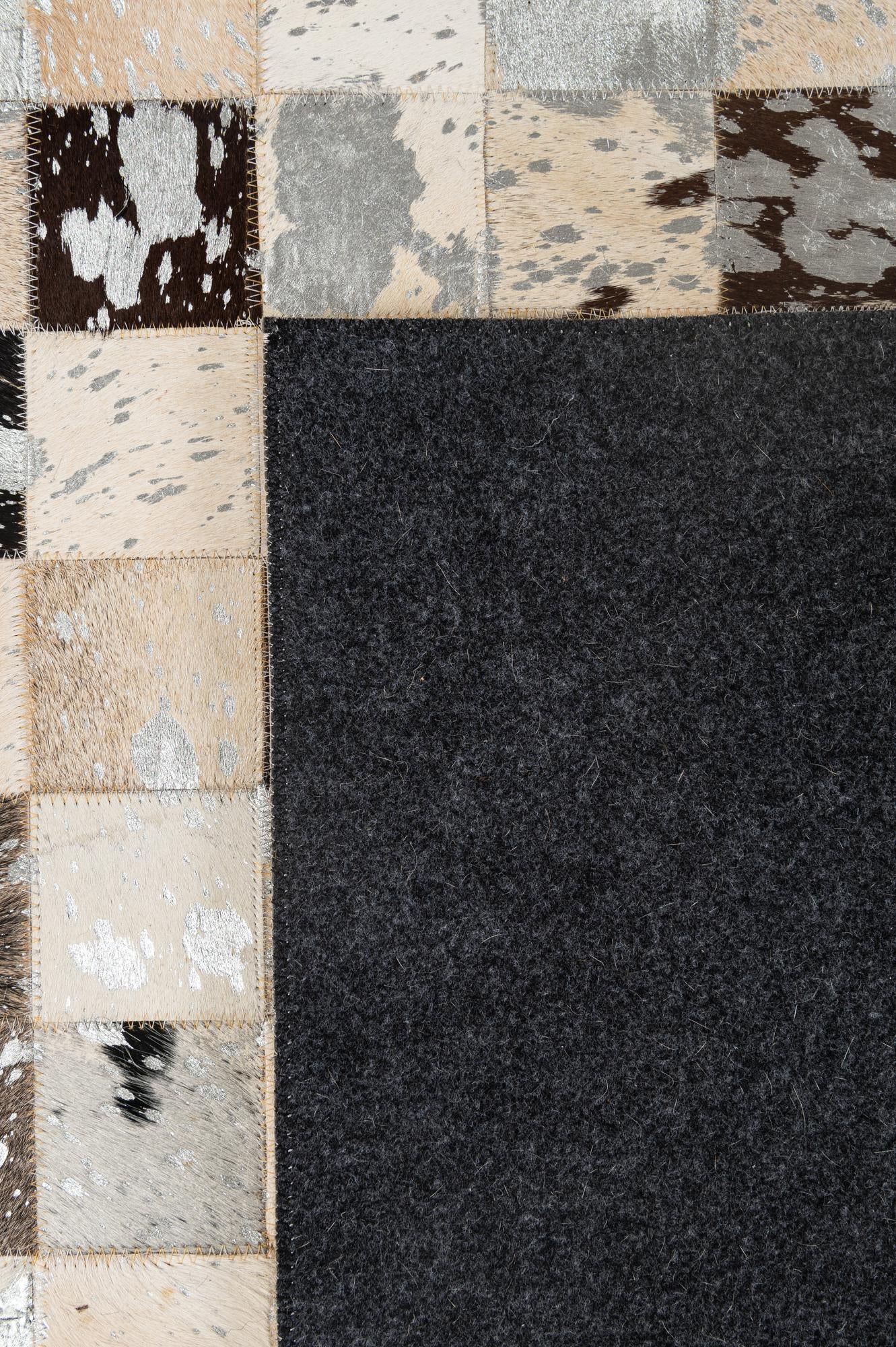 5' 1 x 7' 11 Cowhide - Patchwork Rug