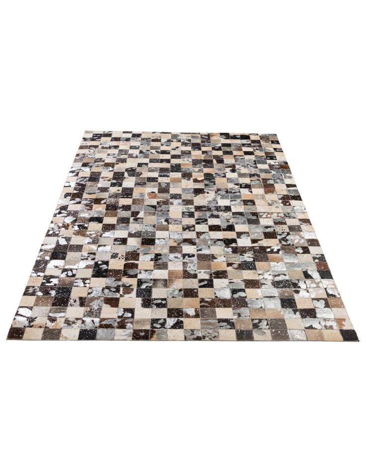 Detail image of 5' 1 x 8' Cowhide - Patchwork Rug