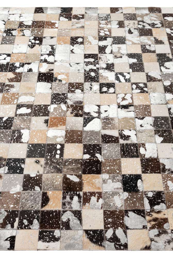 5' 1 x 8' Cowhide - Patchwork Rug
