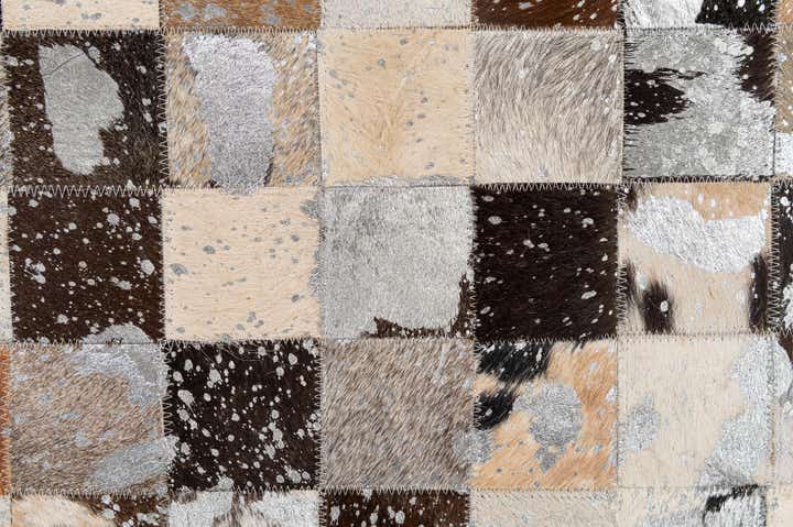 5' 1 x 8' Cowhide - Patchwork Rug