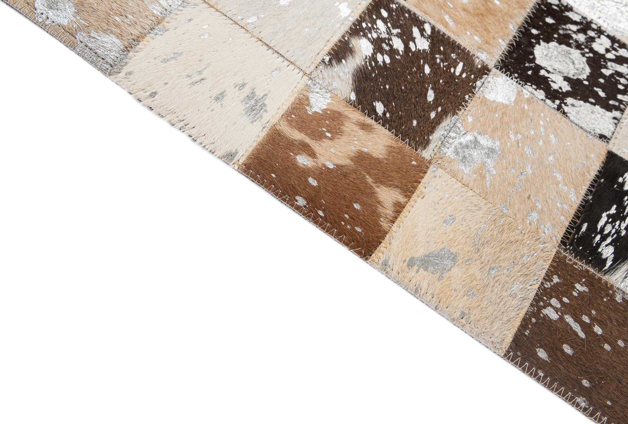 5' 1 x 7' 11 Cowhide - Patchwork Rug