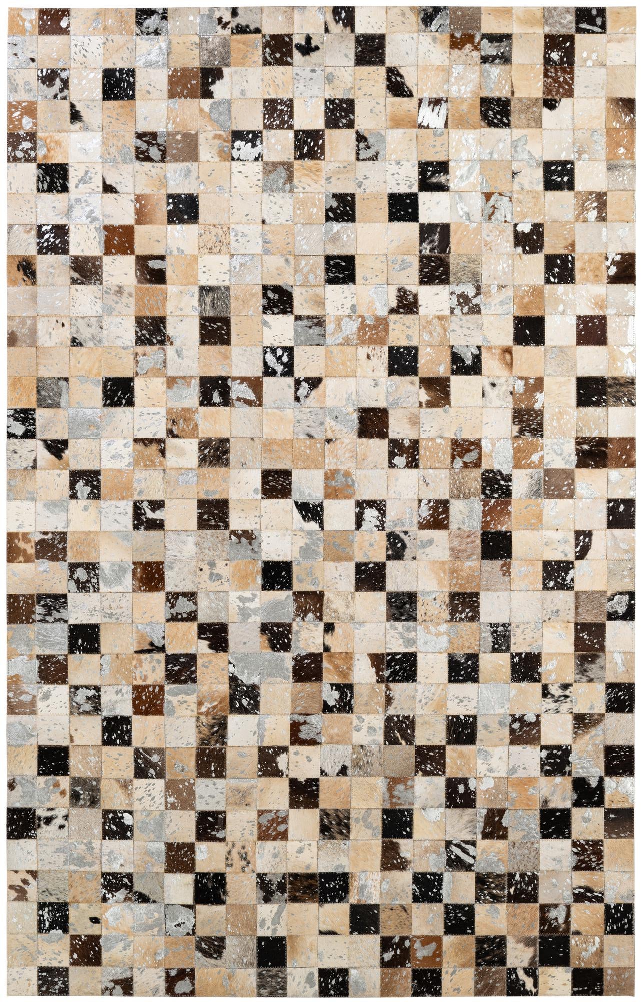 5' 1 x 7' 11 Cowhide - Patchwork Rug