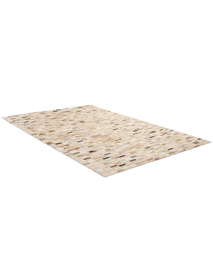 Detail image of 5' 2 x 8' Cowhide - Patchwork Rug