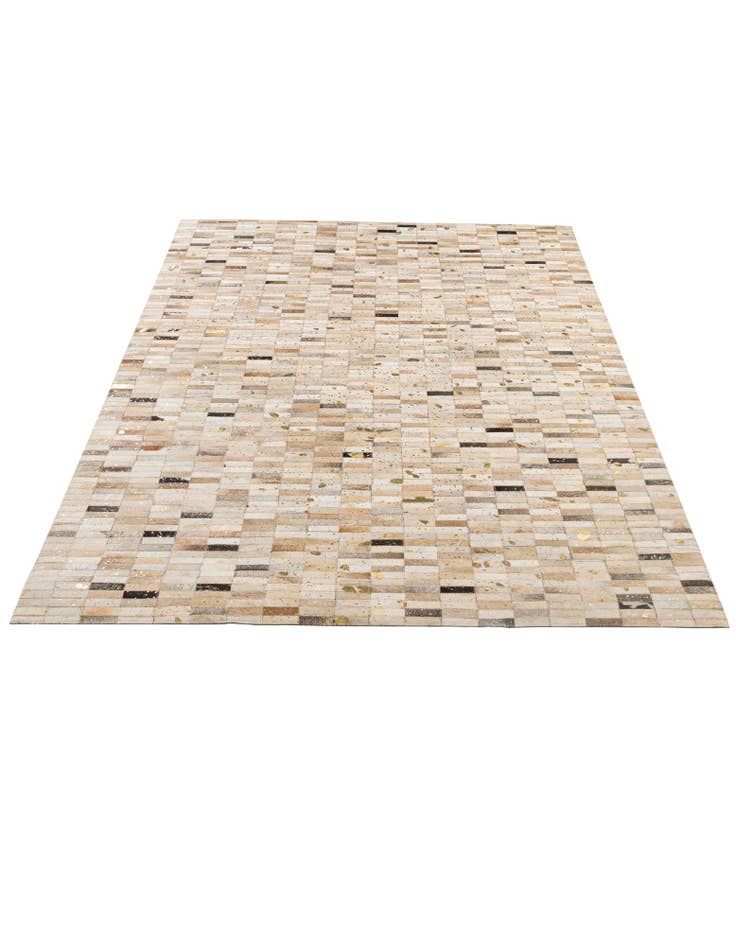 Detail image of 5' 2 x 8' Cowhide - Patchwork Rug