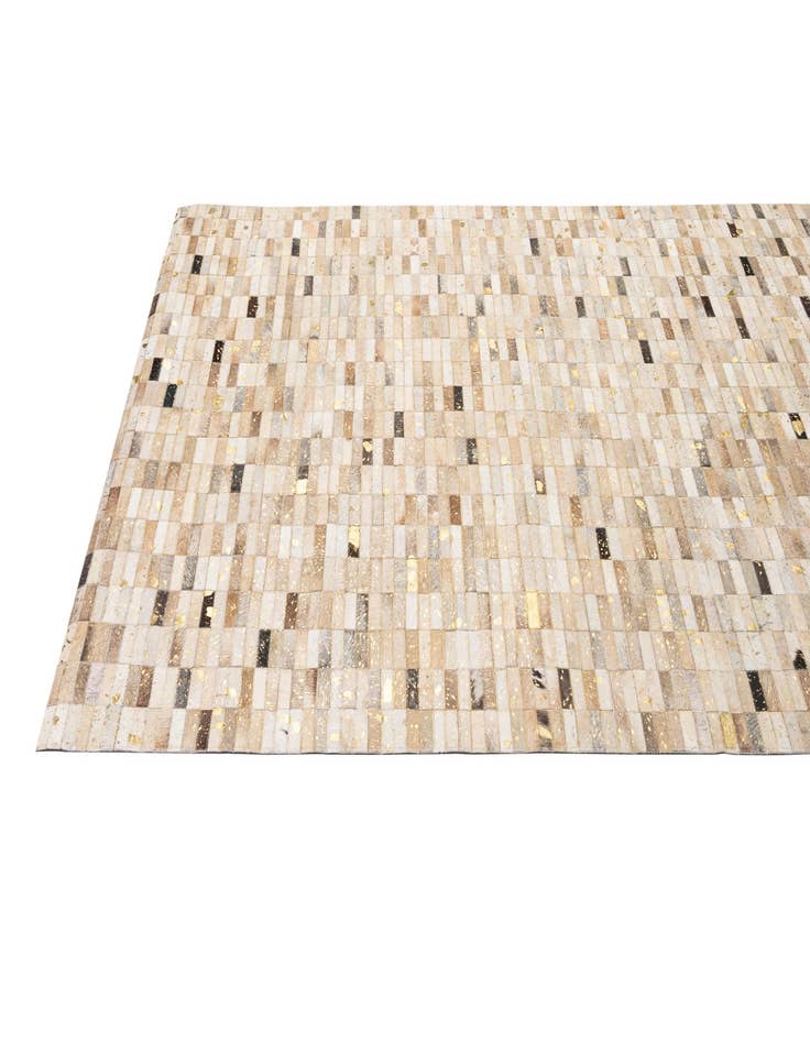 Detail image of 5' 2 x 8' Cowhide - Patchwork Rug