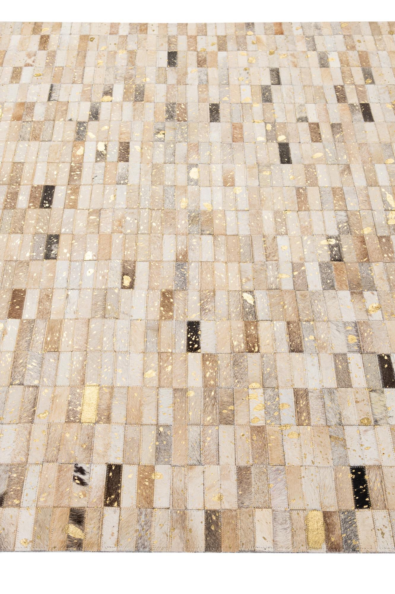 5' 2 x 8' Cowhide - Patchwork Rug