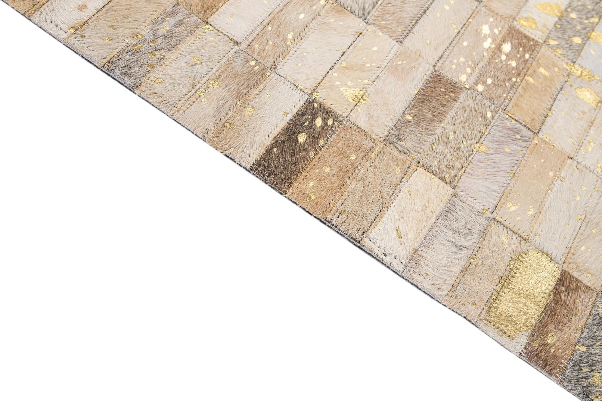 5' 2 x 8' Cowhide - Patchwork Rug