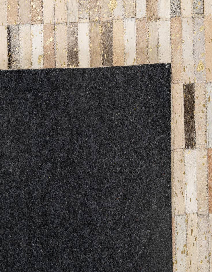 Detail image of 5' 2 x 8' Cowhide - Patchwork Rug