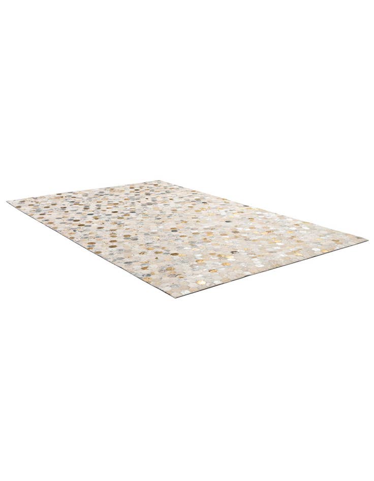 Detail image of 5' 1 x 8' Cowhide - Patchwork Rug