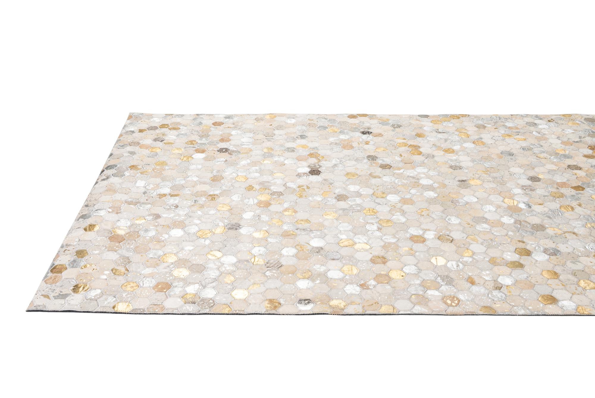 5' 1 x 8' Cowhide - Patchwork Rug