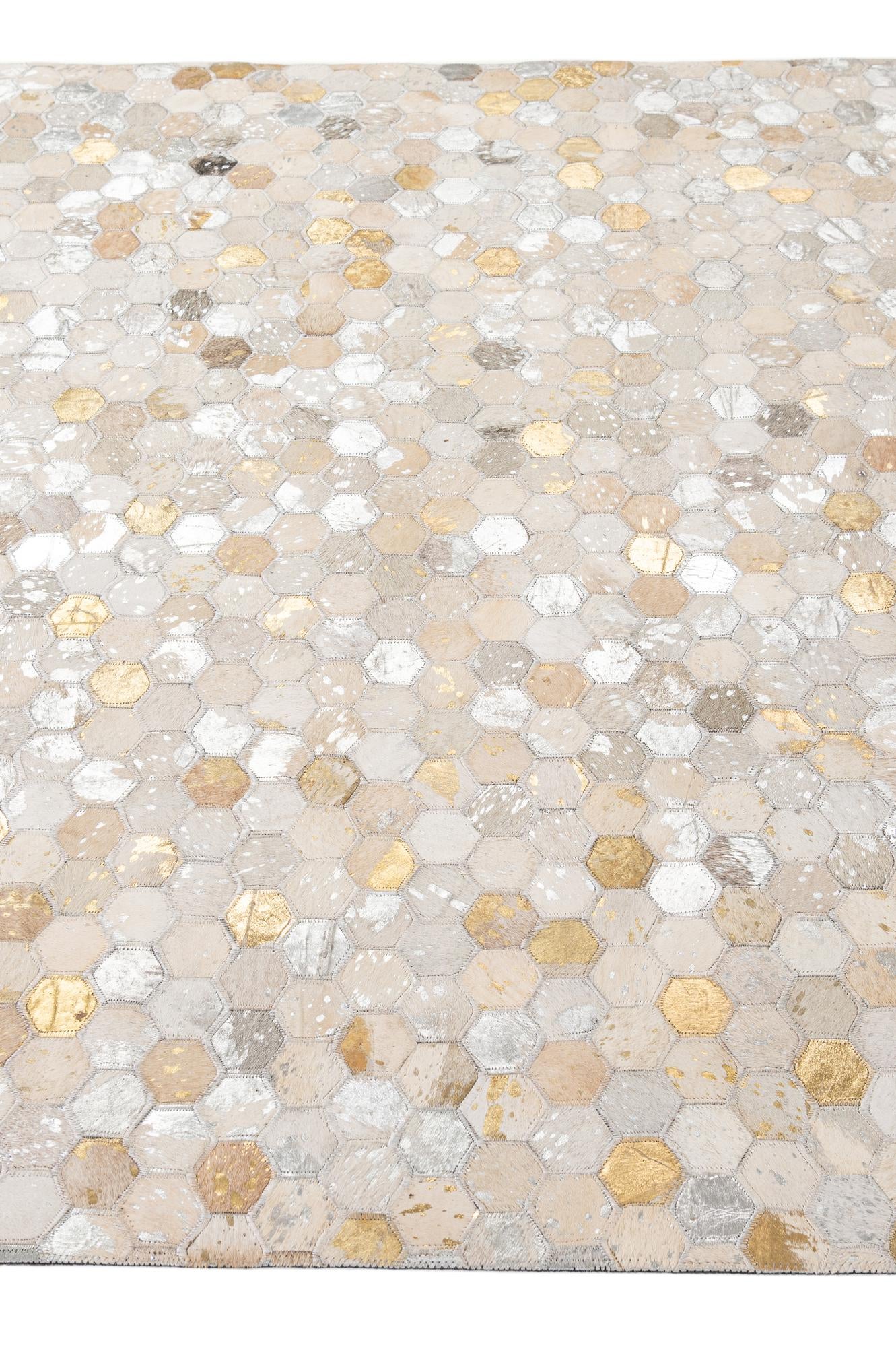 5' 1 x 8' Cowhide - Patchwork Rug