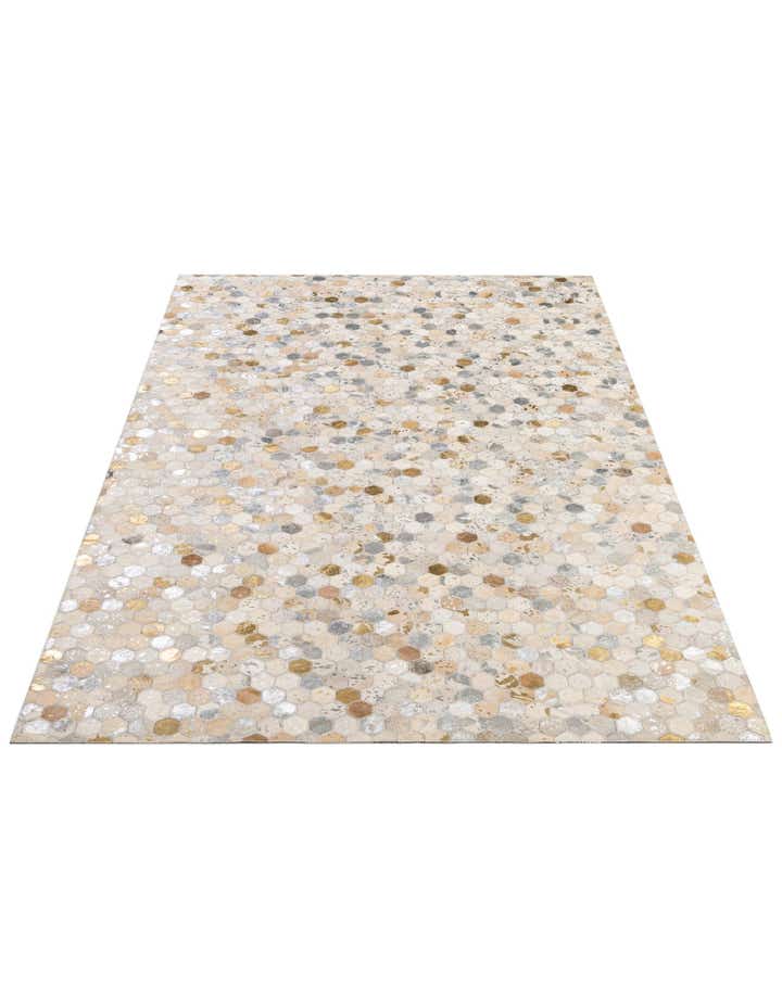 5' 2 x 8' 1 Cowhide - Patchwork Rug