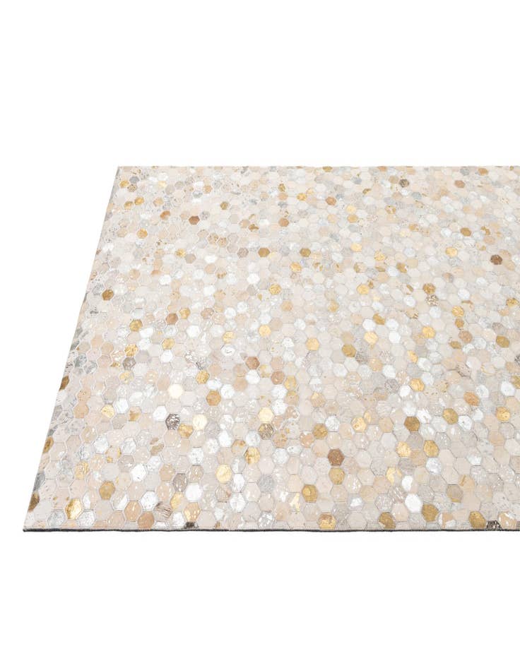 Detail image of 5' 2 x 8' 1 Cowhide - Patchwork Rug