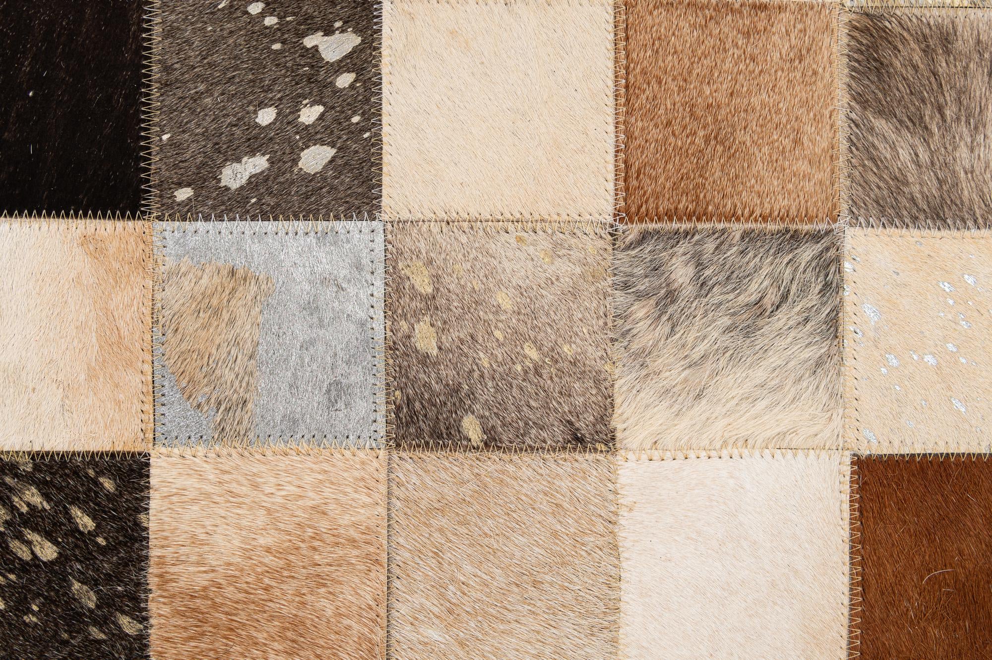 5' 1 x 8' 1 Cowhide - Patchwork Rug
