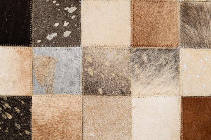 5' 1 x 8' 1 Cowhide - Patchwork Rug