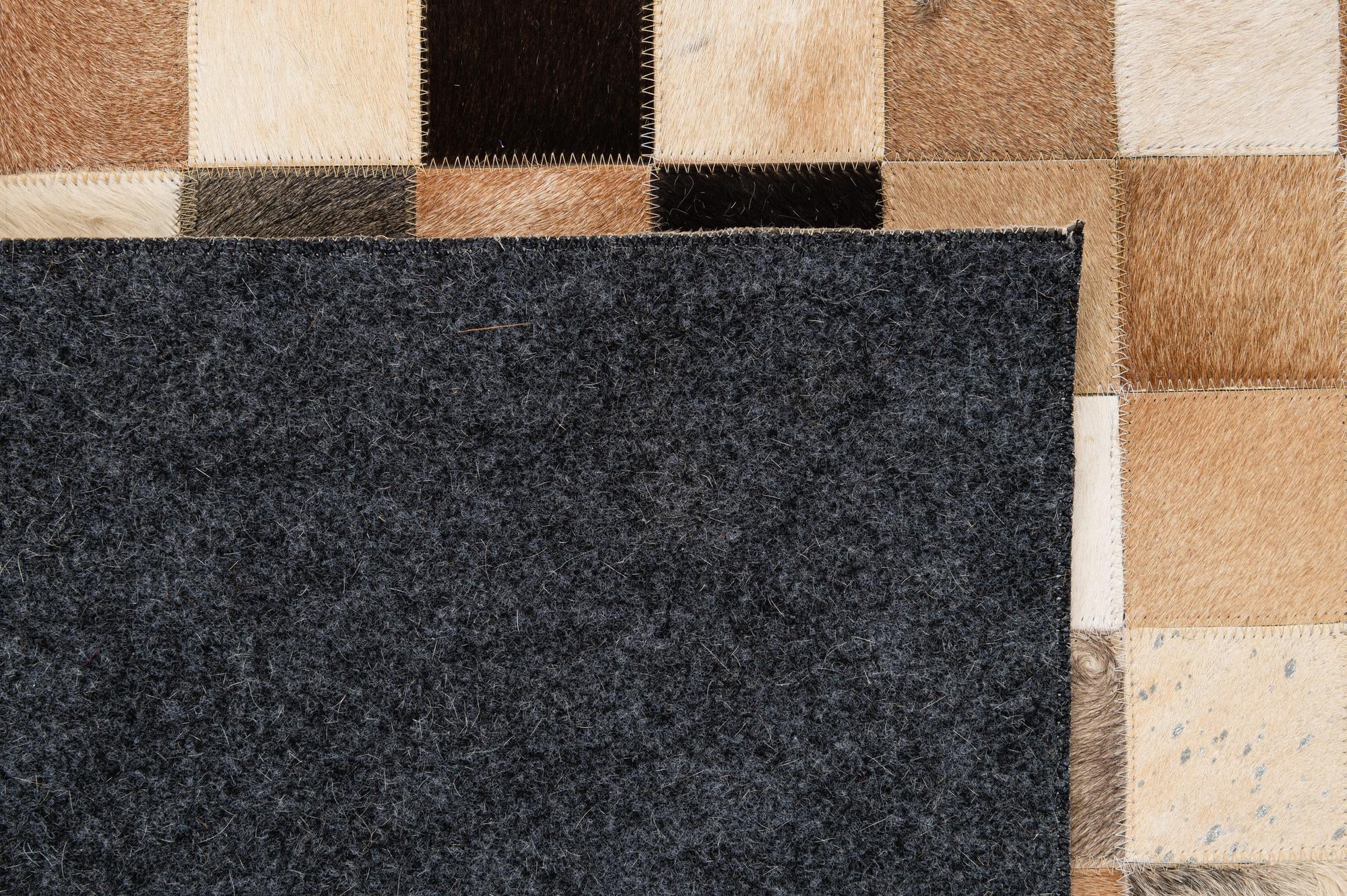 5' 1 x 8' 1 Cowhide - Patchwork Rug