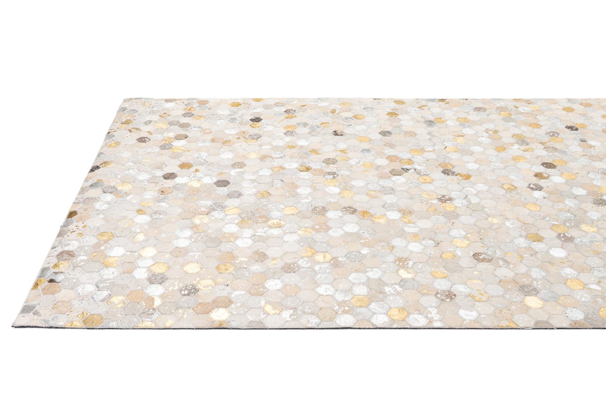 5' x 8' Cowhide - Patchwork Rug