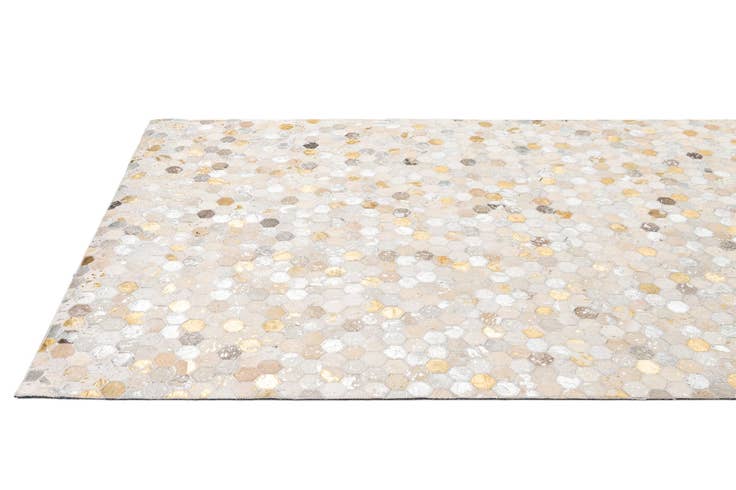 Detail image of 5' x 8' Cowhide - Patchwork Rug