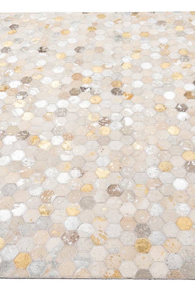 Detail image of 5' x 8' Cowhide - Patchwork Rug