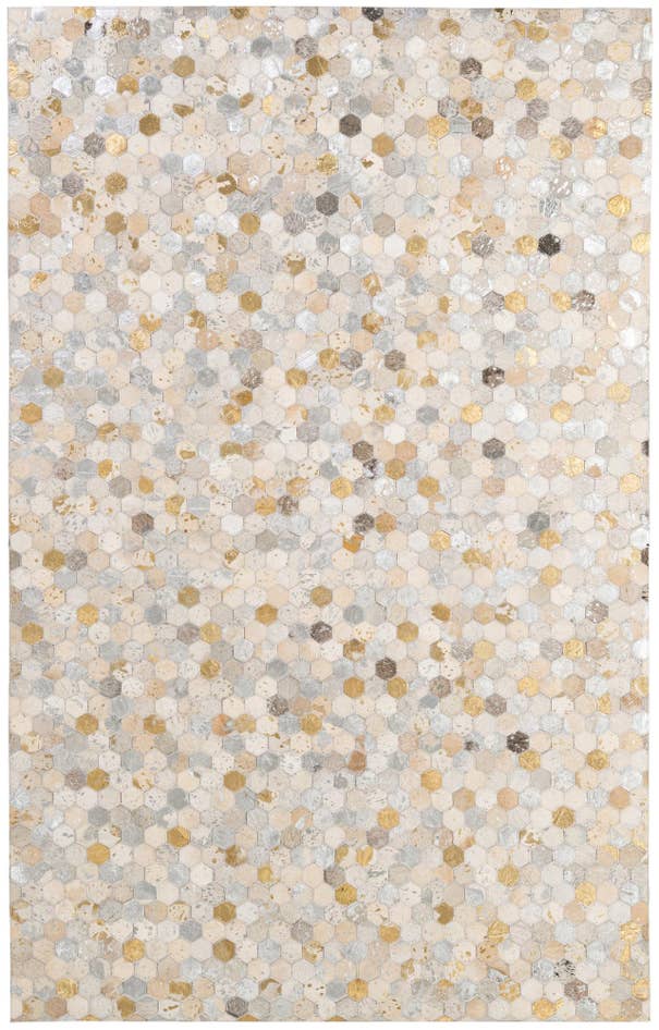 Detail image of 5' x 8' Cowhide - Patchwork Rug