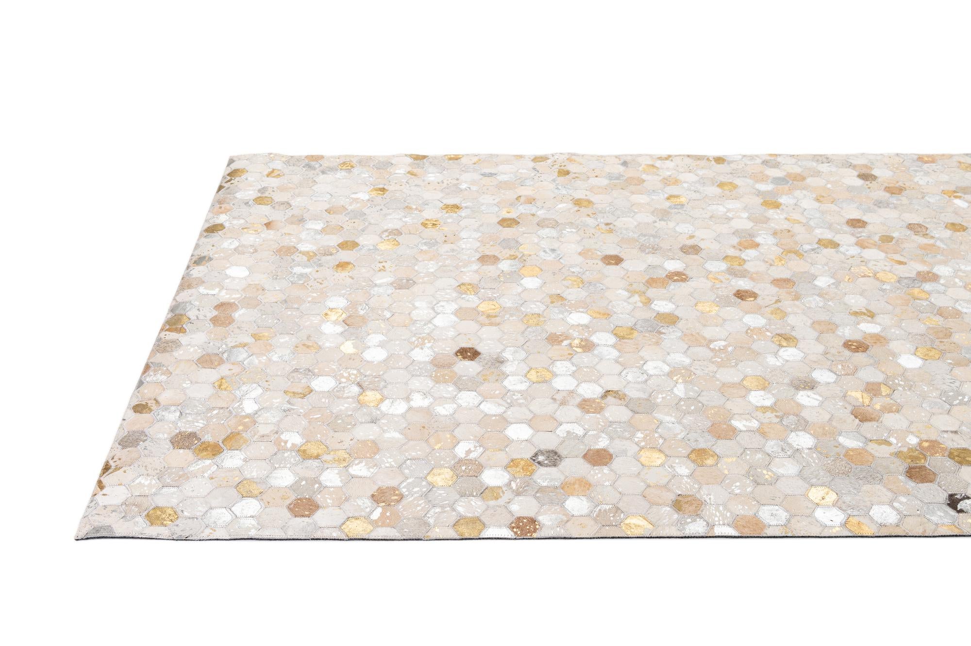 5' 2 x 8' Cowhide - Patchwork Rug