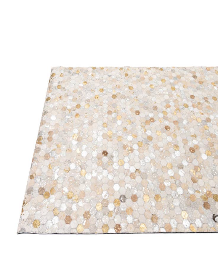 Detail image of 5' 2 x 8' Cowhide - Patchwork Rug