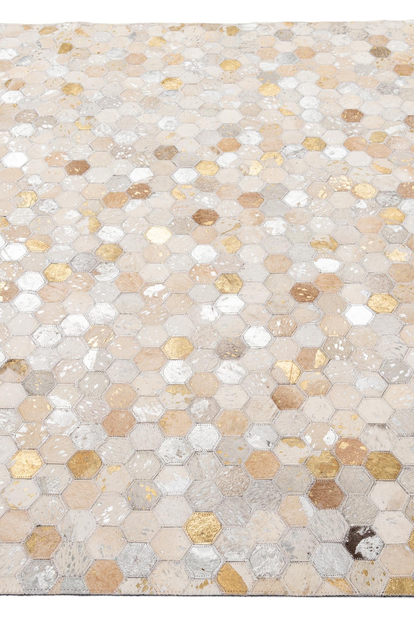 5' 2 x 8' Cowhide - Patchwork Rug