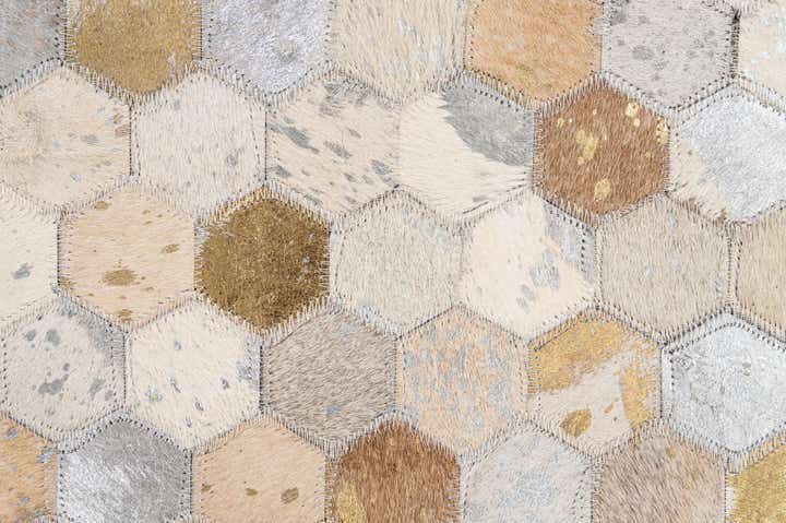 5' 2 x 8' Cowhide - Patchwork Rug