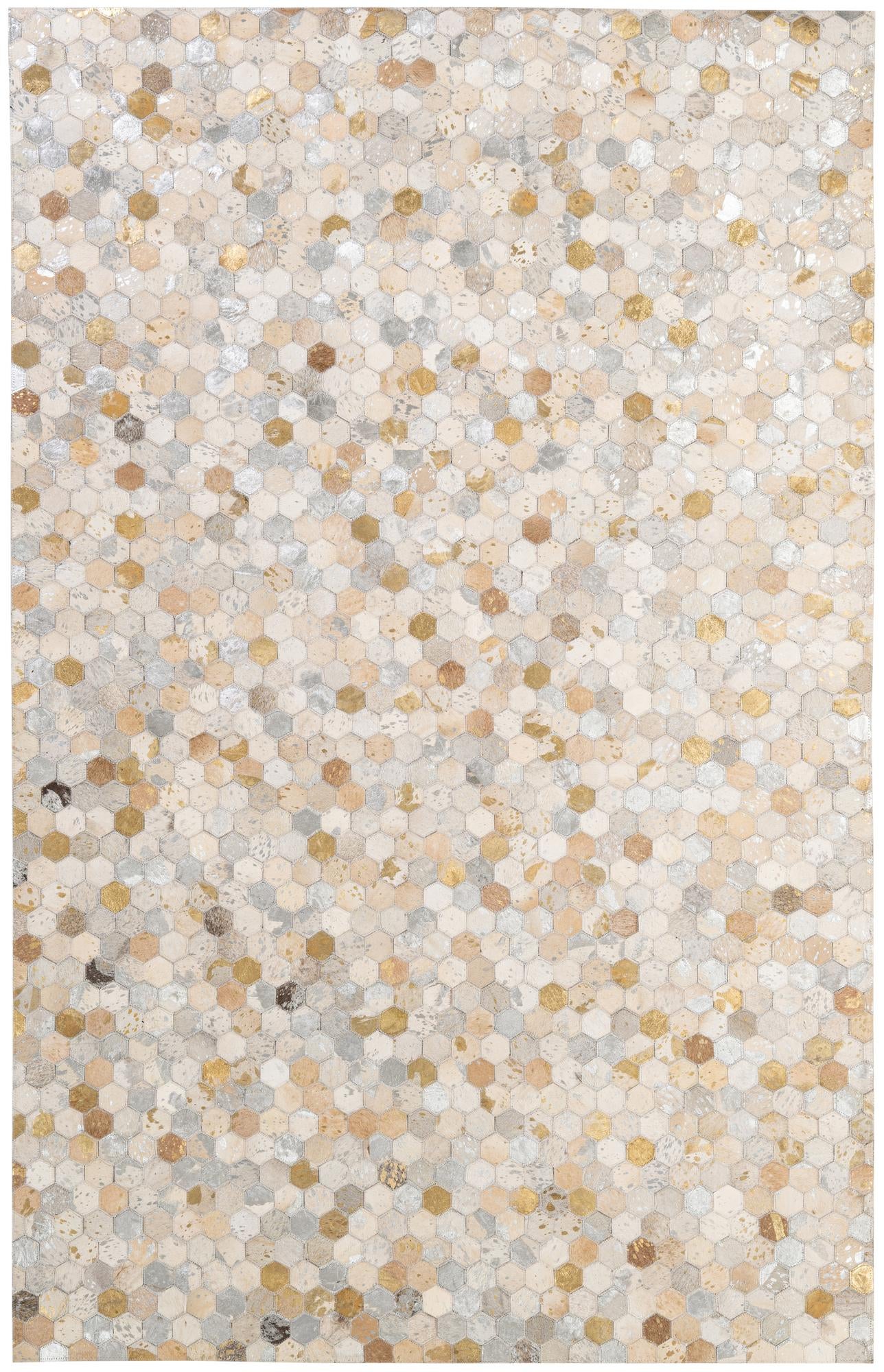 5' 2 x 8' Cowhide - Patchwork Rug