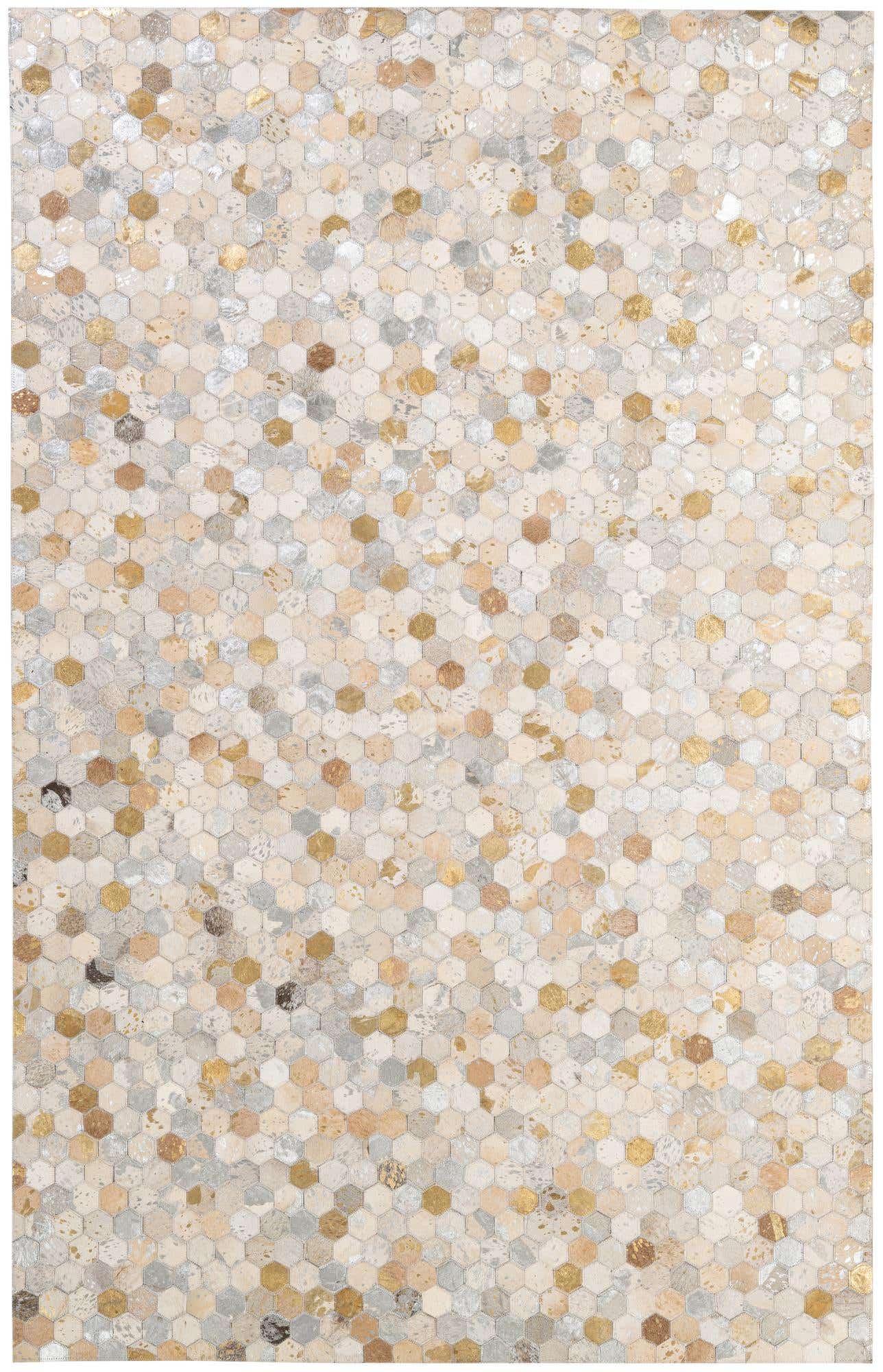5' 2 x 8' Cowhide - Patchwork Rug