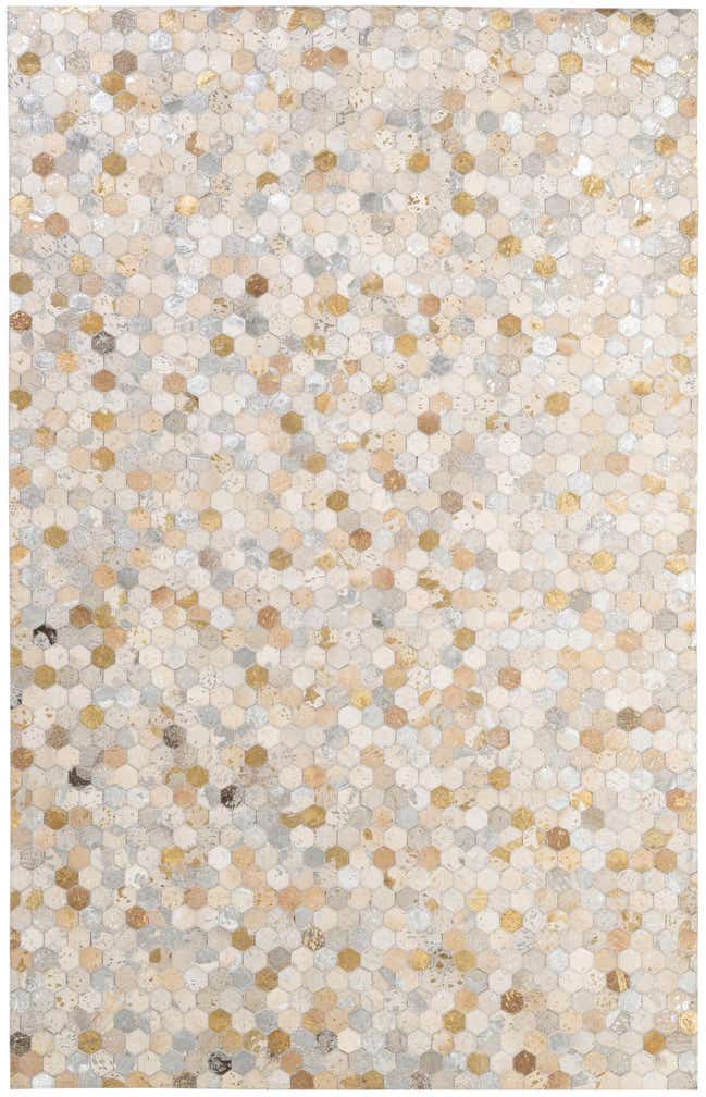 5' 2 x 8' Cowhide - Patchwork Rug