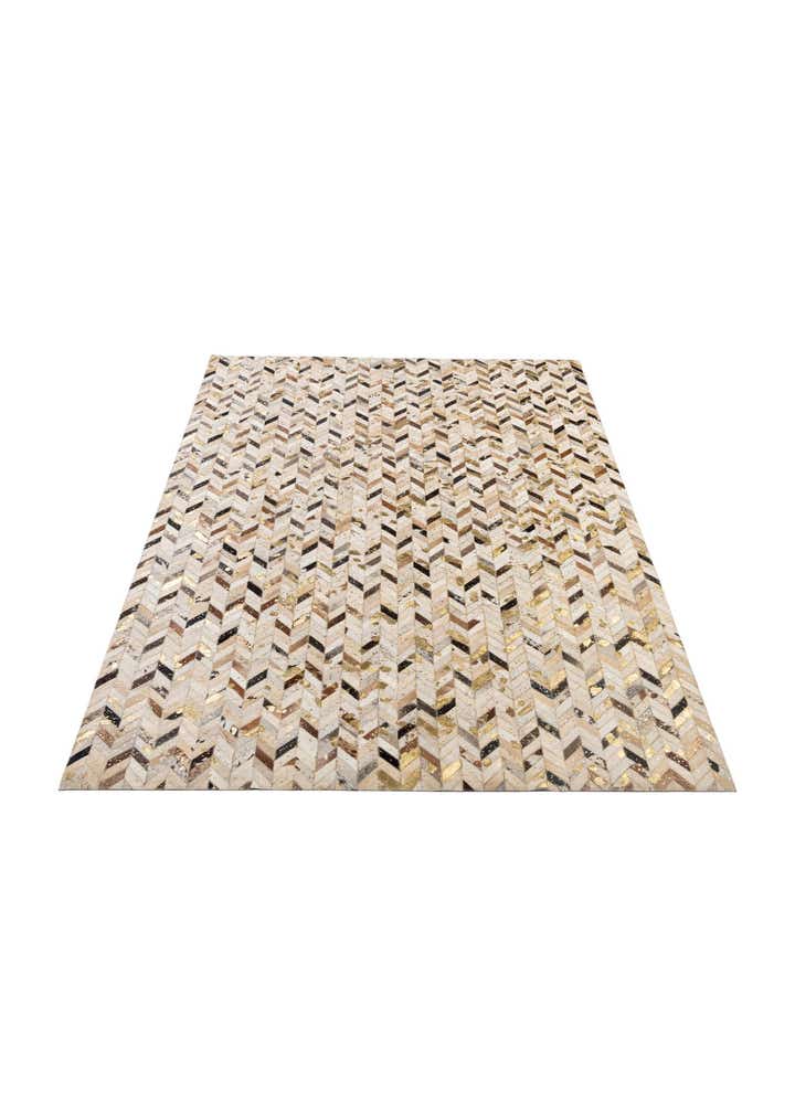 5' 2 x 7' 11 Cowhide - Patchwork Rug