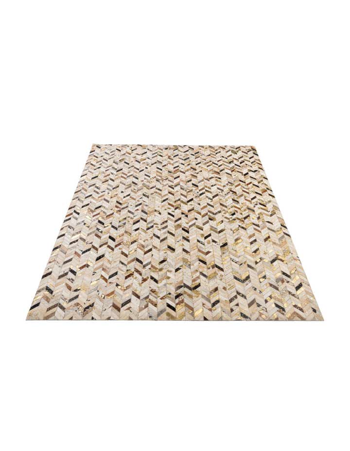 5' 2 x 7' 11 Cowhide - Patchwork Rug