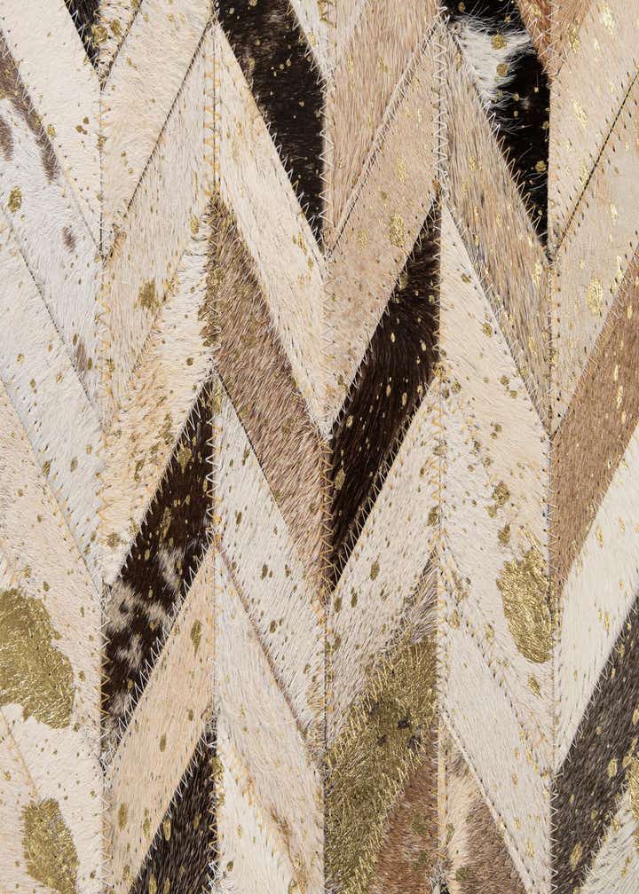 5' 2 x 7' 11 Cowhide - Patchwork Rug