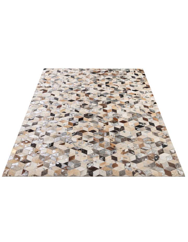 5' 1 x 7' 10 Cowhide - Patchwork Rug
